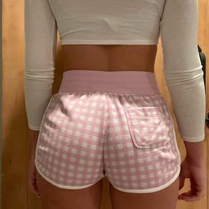 Pink & White plaid Champion sweat shorts, never worn, super comfy and stylish!